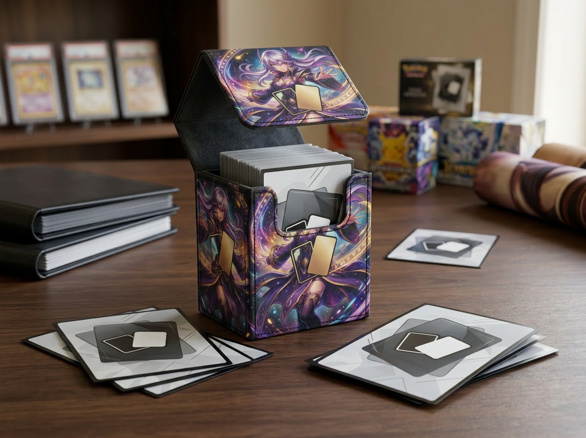 Maine Moose Gaming custom TCG production workspace